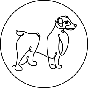 logo painted dog